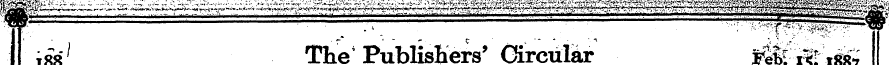 ¦ ¦ ; 188 .&' ThV ine jruunaiiex PublisK...