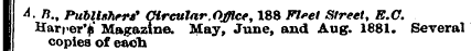 A - B., Publishers 9 Circular,Office, 18...