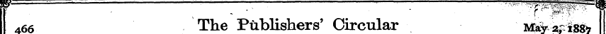 f 4 66 ¦ x The Publishers' Circular ' LL...