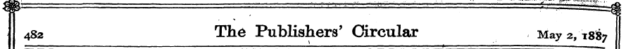 482 Th3 Publishers 5 Circular May 2, 188...