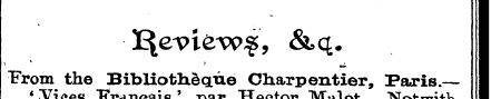 Prom ' Vices the Franeais Bibliotheque '...