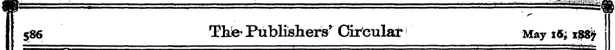 586 Tlfe* Publishers' Circular May i6^ n...