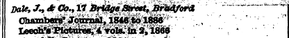 Date, O, 4? Cb., It Bridge Street, Bradf...