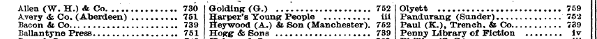 Allen (W.H.) «fe Co. .... 730 Goldinpr (...