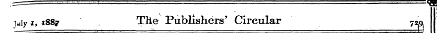I — ^B^d jaiy i, 1887 Tlie Publishers' C...