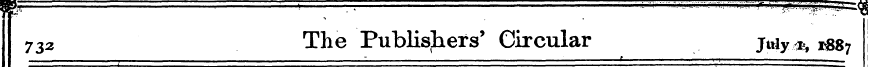 732 The Publishers' Circular Jtrfy* , 18...