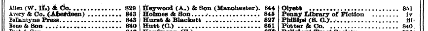 Allen (W. Hf») ^ Co. 829 H eywood (A.) &...