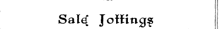 Sal^ Jotfingf