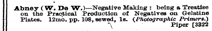 Abney ( W. Do W.)—Negative Making : bein...