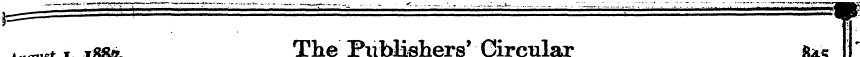 August -i, *m The PubEshers* Circular ¦ ...