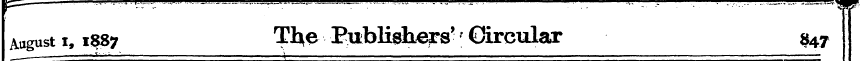 ¦¦-¦ — ¦ -- ¦ ¦ •'¦•¦ w August i, 1387 T...