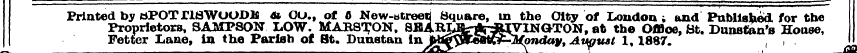 Printed by bPOT TlflWOOD Jfi <to CO., of...