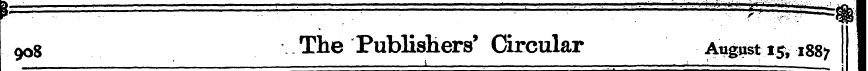 908 The Publishers' Circular August i^ 1...