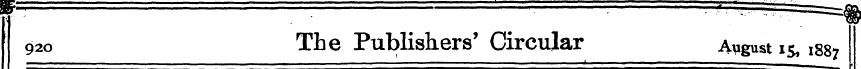 920 The Publishers' Circular August 15,1...