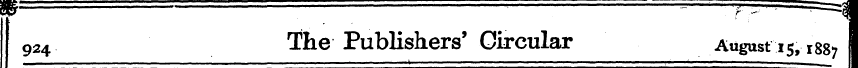 924 The Publishers' Circular August 15, ...