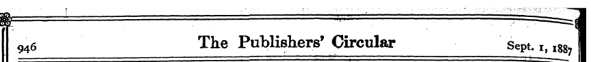 946 The Publishers' Circular Sept. i, l8...