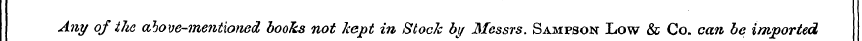 Any of the ahove-me?itioned books not ke...