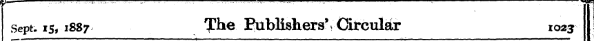 sept, is,-1887 The Publishers' Circular ...