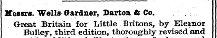 Messrs. Wells Gardner, Darton & Co. . r ...
