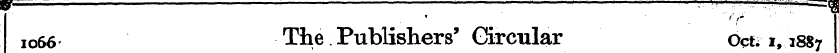 r/- 1066 The Publishers' Circular Oct. 1...