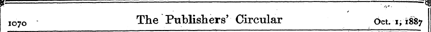 io7o The Publishers' Circular Oct. i , ¦...