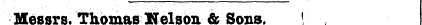 Messrs. Thomas Nelson & Sons. ' The bbbb...