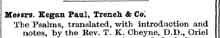 Messrs. Kegan Paul, Trench & Co. The not...