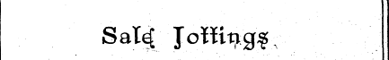 Sal^ Jottit^ gf