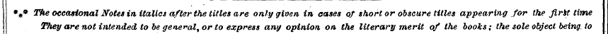 *#* The occasional Notes in italics afte...