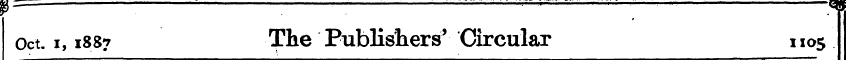 p= . . _—, _____ a—. —, , , Oct. i, 1887...
