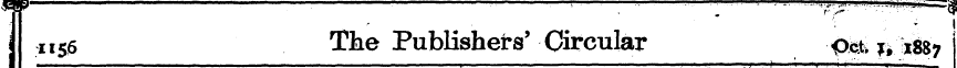 1 I 1156 The Publisher —.-¦ ¦¦ -_ s' Cir...
