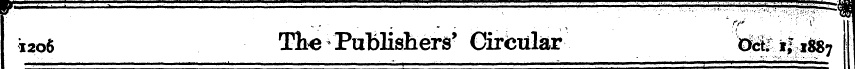 i2o6 The Publishers' Circular Wfc ii*S&7...