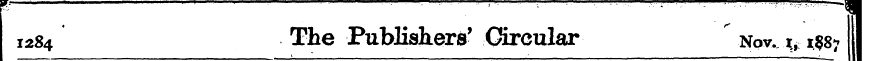 1284 The Publishers' Circular Nov. x, 1....