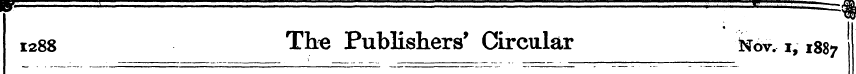 1288 The Publishers' Circular Nov. 1,188...