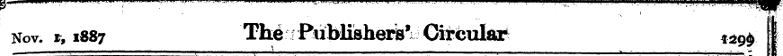 it Nov. v, i«87 The * f J^blisherb^ <^ ;...