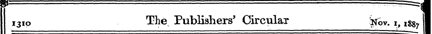 I 1310 The Publishers 3 Circular Nov. 1,...