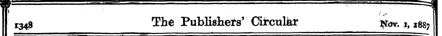 ¥ t3^j The Publishers' Circular Kdv. i, ...