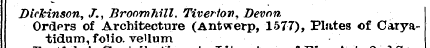 Dickinson Orders , of 7., Architecture B...