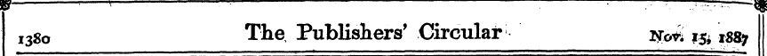 I3 8o The, Publishers' Circular 2^ 15* m...