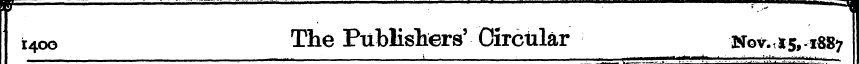 t 4 oo The Publishers' Circular -Ne?.t *...