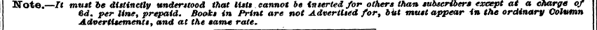 Note.—It must 6d. be per distinctly line...