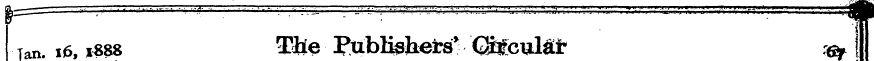 jan. *6 ,1*88 The Ptiblisliers * CSfcul«...