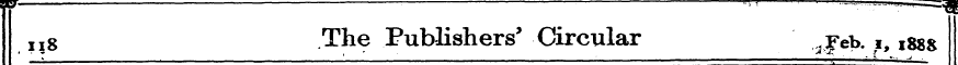 ii8 The Publishers' Circular ^eb. i, 188...