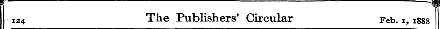 i24 The Publishers' Circular Feb. i, 188...