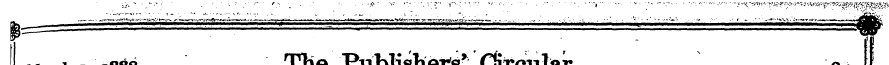 March i, i888 The PiibKshe^ Circular 28 ...