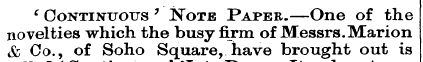 >• c Continuous ' Note Paper.—One of the...