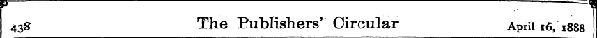 438 The Publishers' Circular April 16, 1...