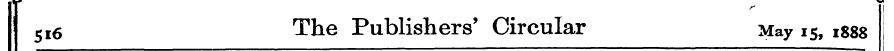 -# ^1 f 5I6 The Publishers' Circular May...