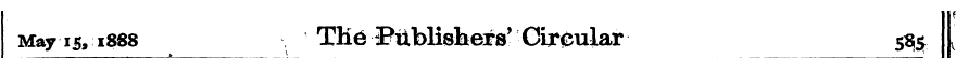May 15,1888 TMe -BubHsfeera' : Circular ...