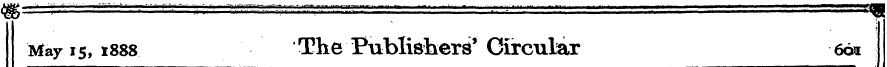 May 15, x888 The Publishers' Circular em